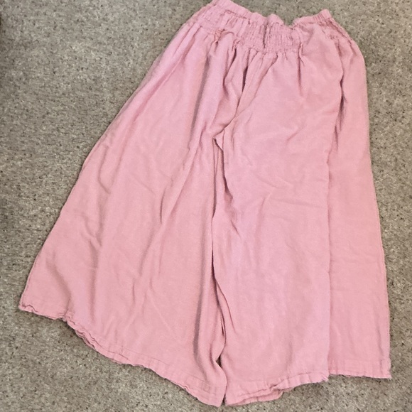 Free-est by Free People Rising Sun Wide-Leg Pants ~ Dawn Mauve - Picture 10 of 11